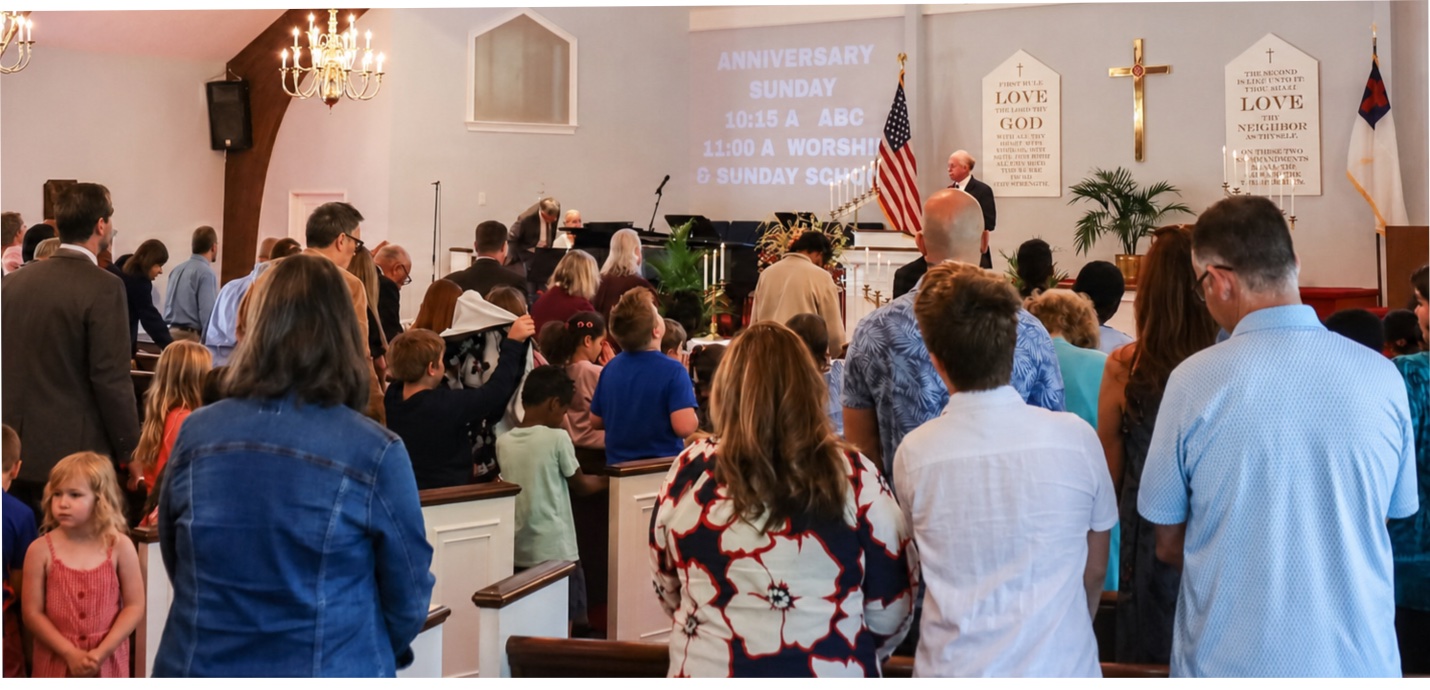 Faith Community Church congregation gathered in worship